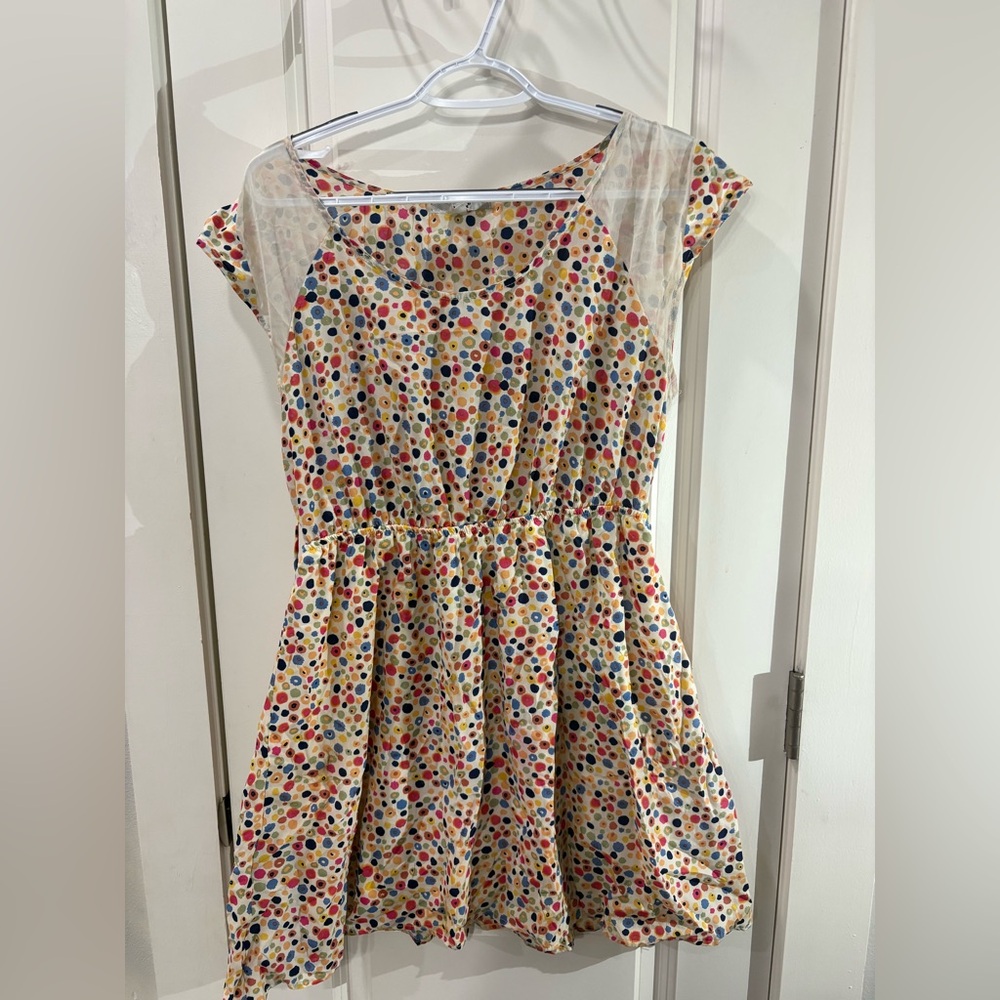 Papaya Multicolor sleeveless Polka Dot Dress